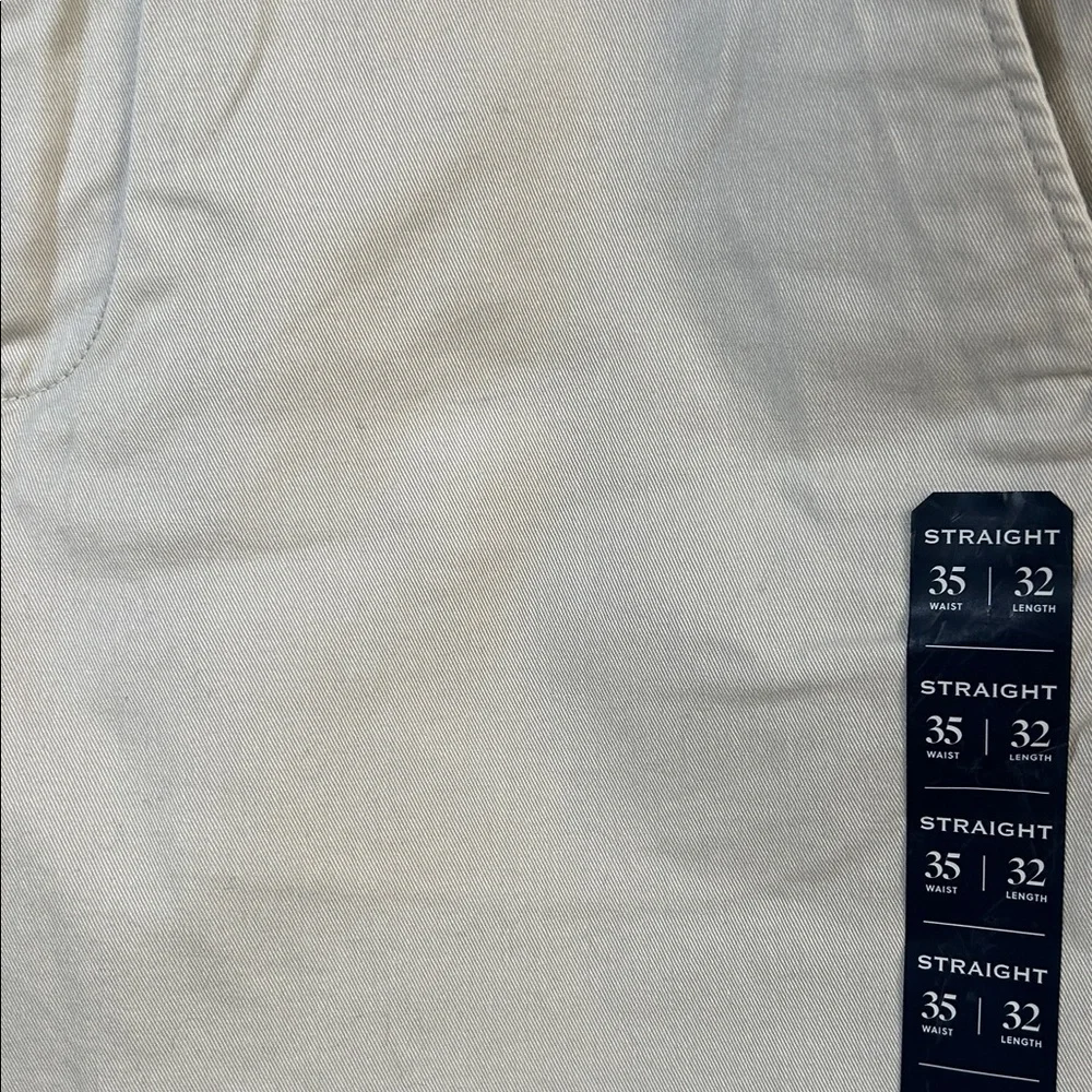 J. Crew Factory Men’s 35 X 32 Straight-Fit Original Chino Pant Khaki New Career